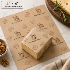 4″ × 4″ Custom Kraft Paper