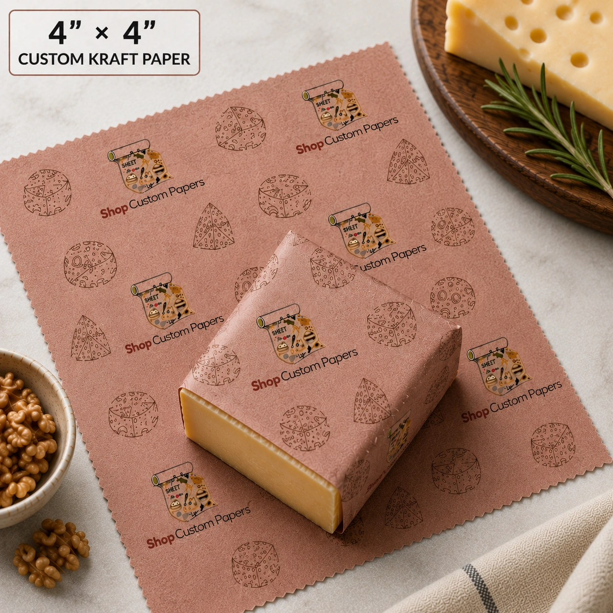 4″ × 4″ Kraft Papers