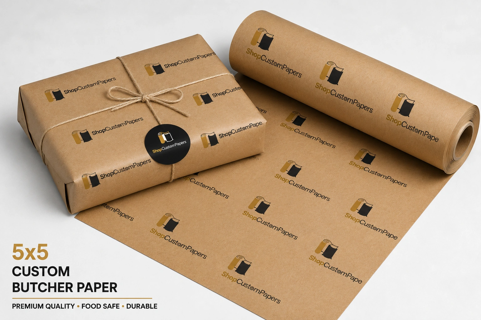 5x5 custom butcher papers