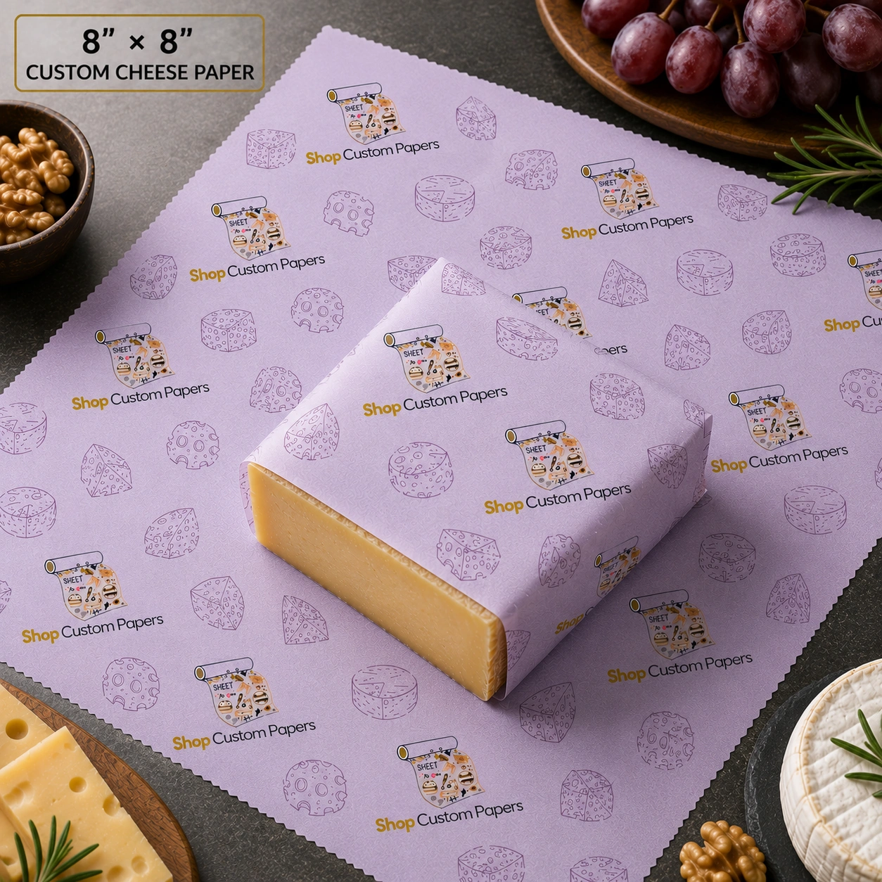8 × 8 wholesale Cheese Paper