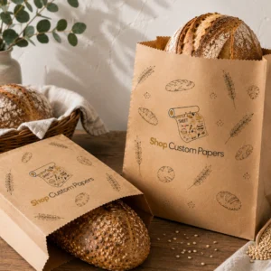 Custom printed Paper Bags for Storing Bread