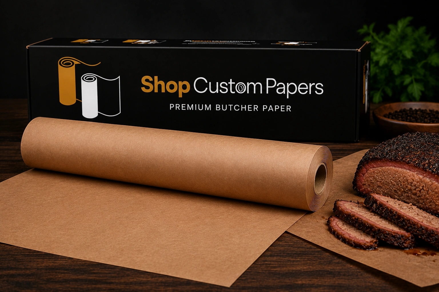 brown butcher paper