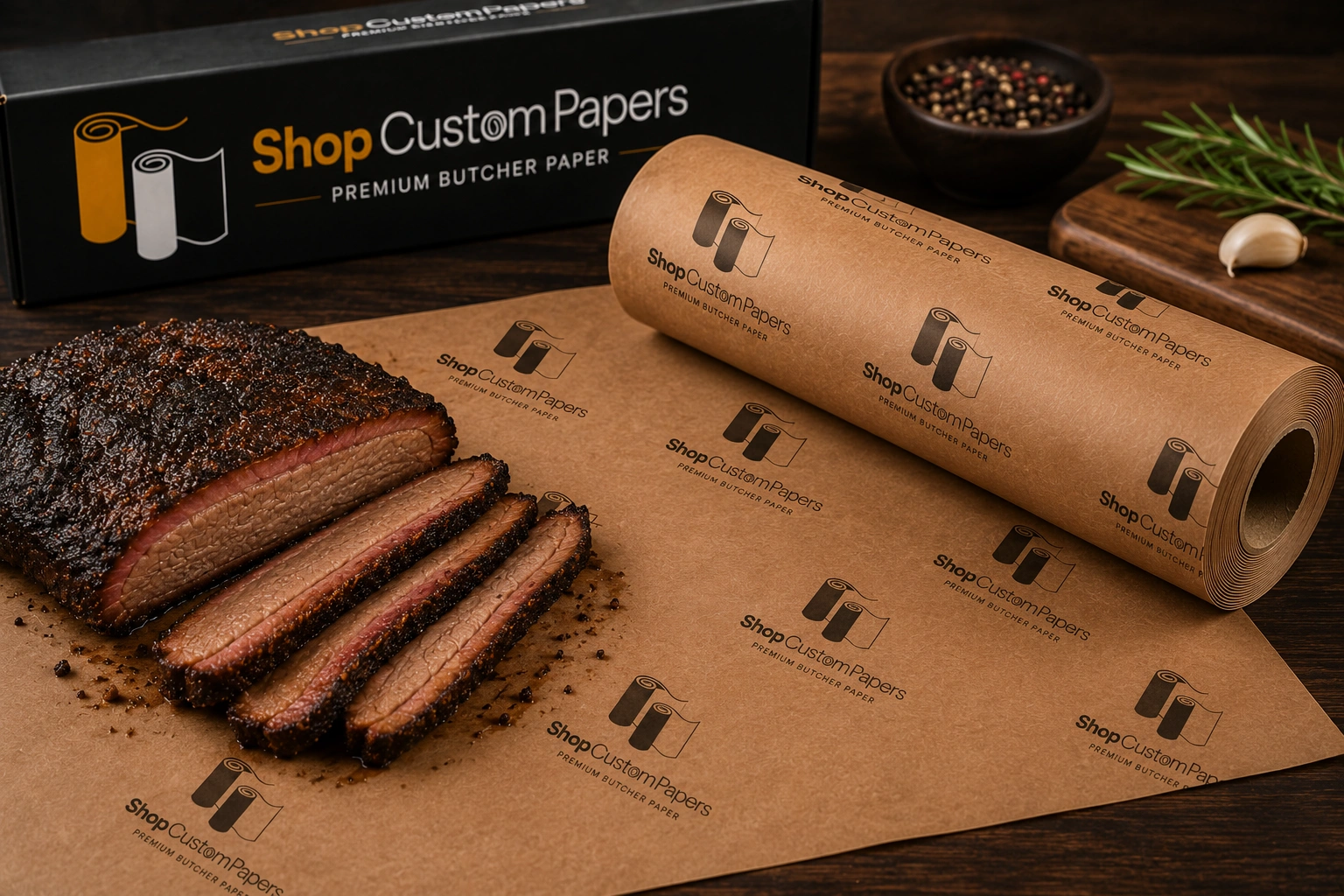 roll of brown butcher paper