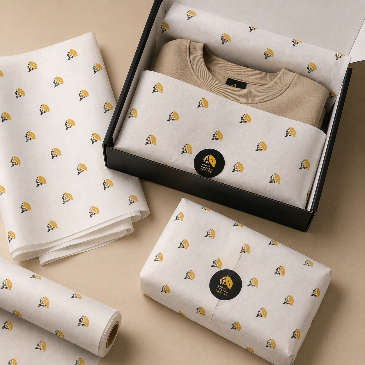 Custom Apparel Wrapping Papers