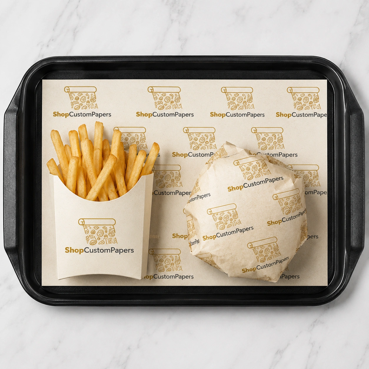 Custom Printed Food Tray Paper