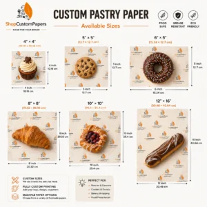 Custom Printed Pastry Papers