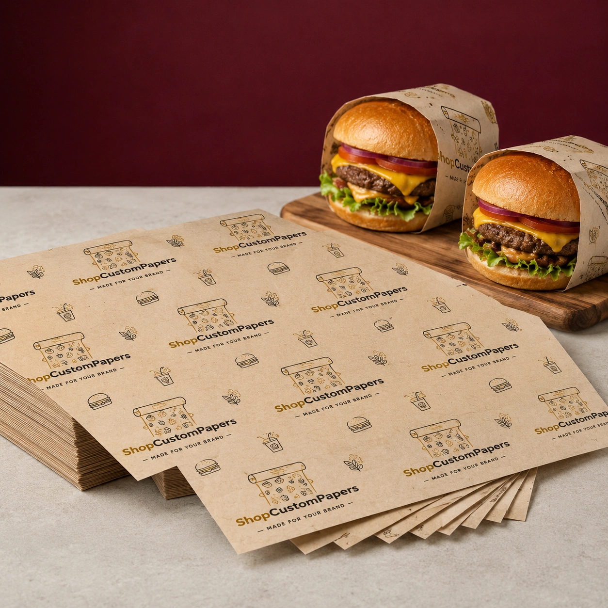 Custom Takeaway Wrapping Paper