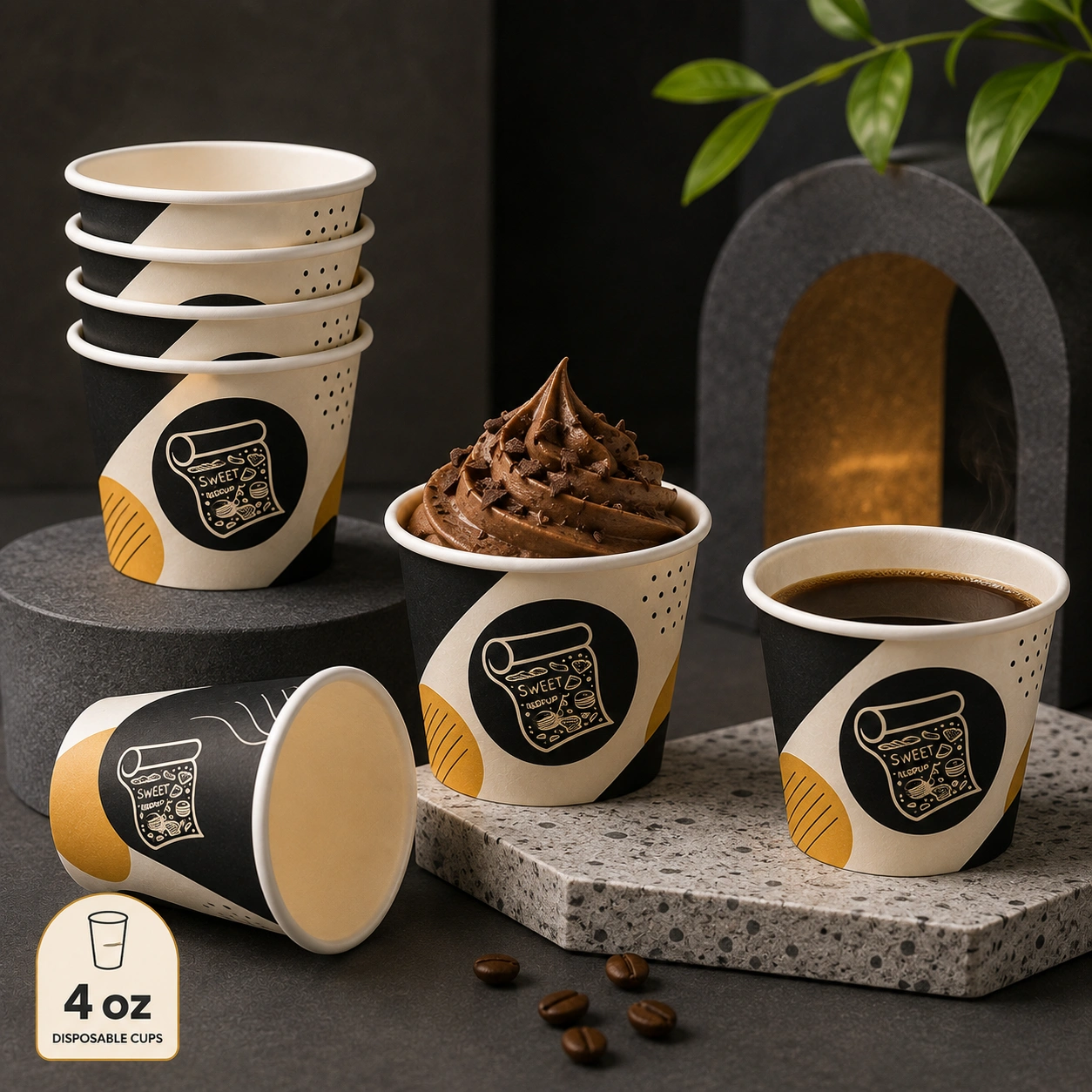 Customize Disposable 4 oz Cups