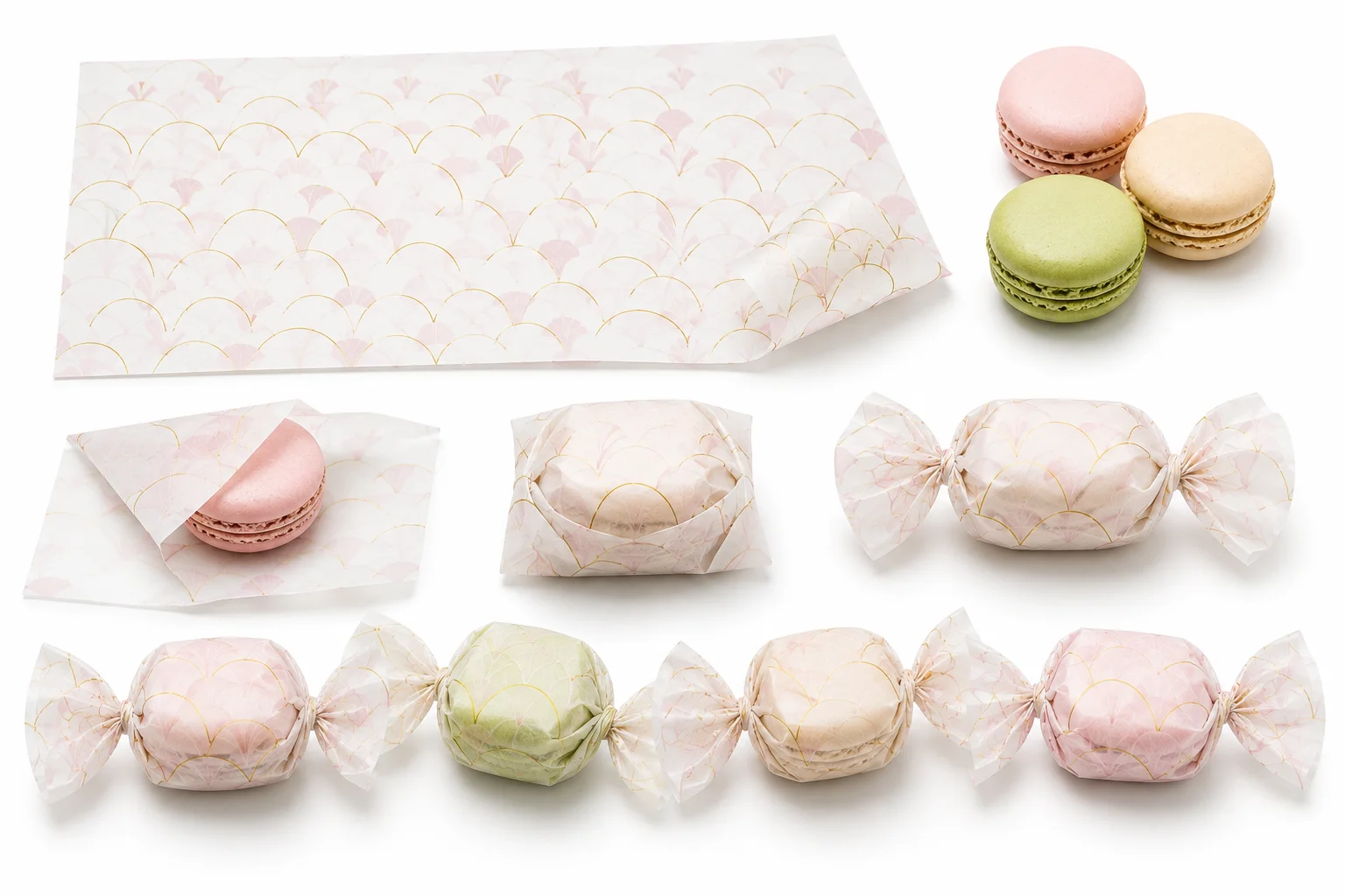 custom macaron paper