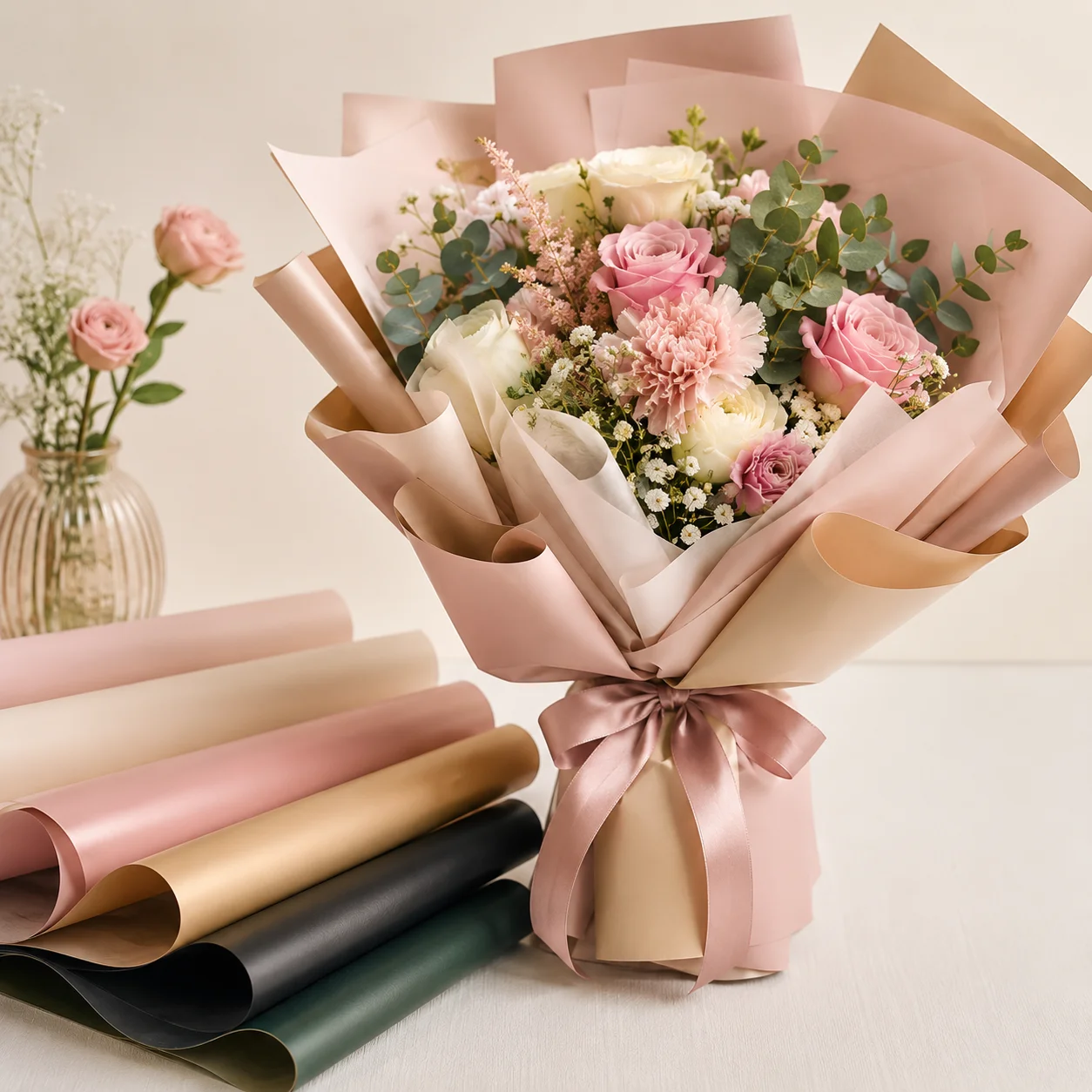 flower bouqet paper