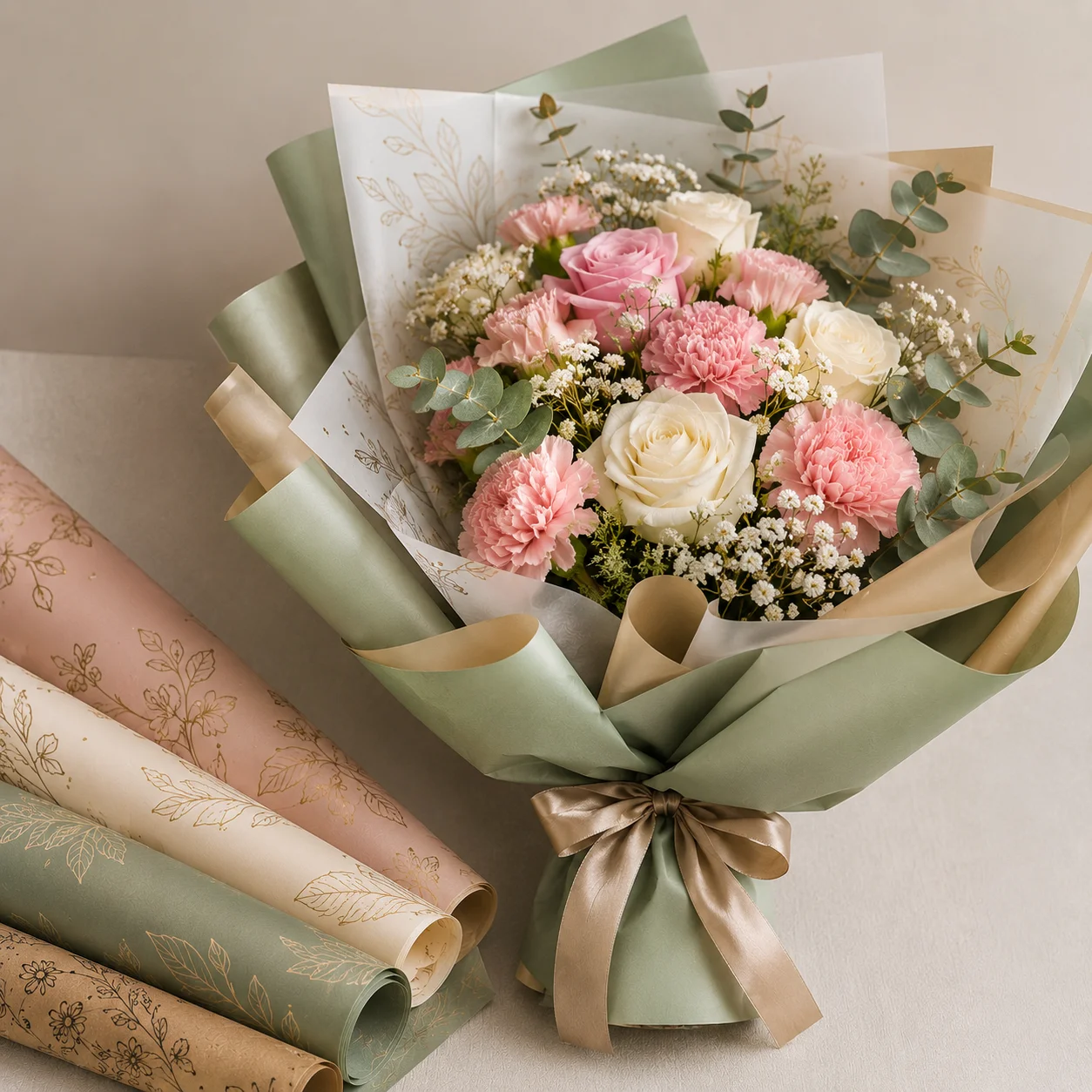 flower bouqets paper